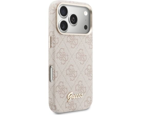 Case Guess 4G Script MagSafe Защитный чехол для iPhone 17 Pro Max / розовый Чехлы - альтернативные