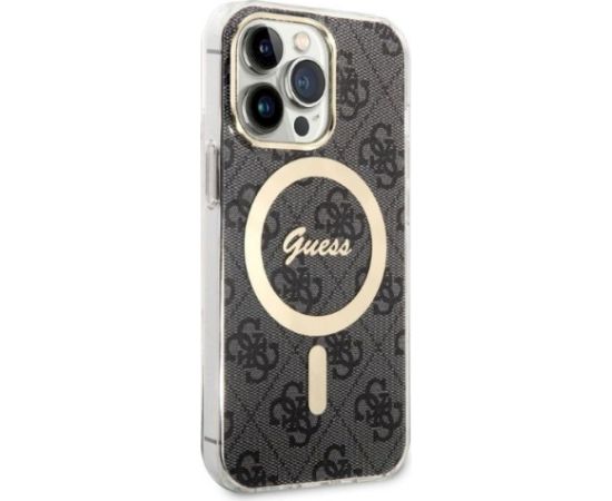 Guess Set GUBPP13XH4EACSK Case+ Charger Aizsargapvalks priekš iPhone 13 Pro Max / melns Neoriģinālie Maciņi