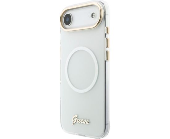 Case Guess IML Gradient Script Metal MagSafe Защитный чехол для iPhone 17 Air / белый Чехлы - альтернативные