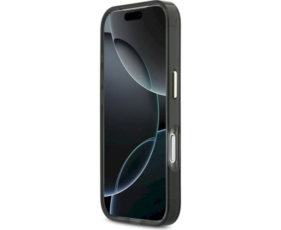 Case Guess IML Script Metal MagSafe Aizsargapvalks priekš iPhone 17 Pro / melns Neoriģinālie Maciņi