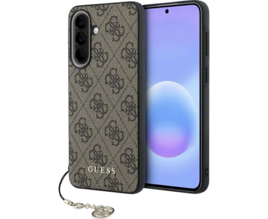 Guess 4G Charm Case Aizsargapvalks priekš Samsung Galaxy A57 5G / brūns Neoriģinālie Maciņi