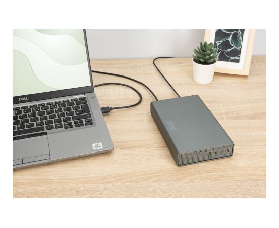 Digitus USB 3.0 hard disk enclosure, 3.5", SATA, 16TB, aluminum DA-71106-1 Korpusi ārējiem HDD, SSD