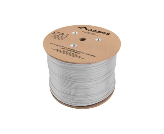 LANBERG LAN CABLE SFTP CAT.5E 305M SOLID CU LSZH GREY CPR + FLUKE PASSED Dažādi vadi