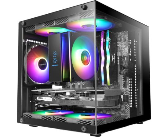 TACENS MARS MC-CUBE 1xARGB USB-C mATX- obudowa/cases Datoru korpusi