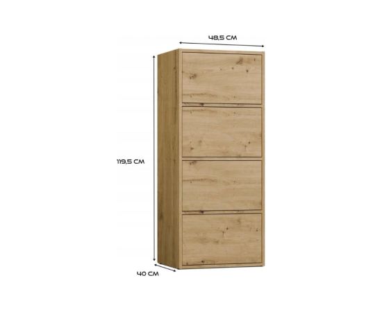 Top E Shop ALMA CHEST OF DRAWERS, ANTHRACITE/ARTISAN OAK Новинки Для дома и сада 
