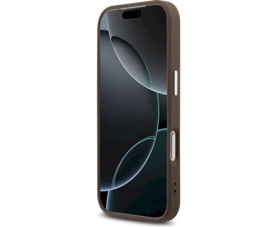 Case Guess 4G Big 4G Classic Logo Aizsargapvalks priekš iPhone 17 Pro / brūni sudrabs Neoriģinālie Maciņi