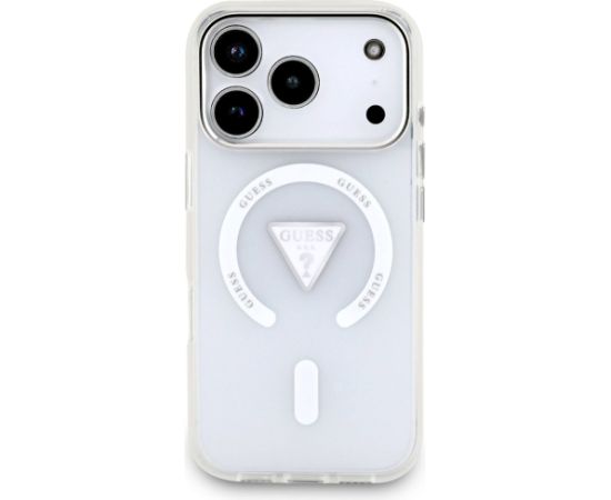 Case Guess IML Gradient Triangle Logo MagSafe Aizsargapvalks priekš iPhone 17 Pro / caurspīdīgs Neoriģinālie Maciņi