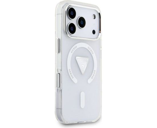 Case Guess IML Gradient Triangle Logo MagSafe Aizsargapvalks priekš iPhone 17 Pro / caurspīdīgs Neoriģinālie Maciņi