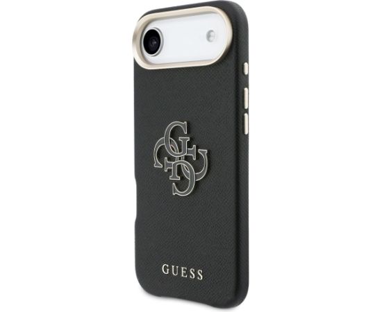 Case Guess FW Resin Logo Aizsargapvalks priekš iPhone Air / melns Neoriģinālie Maciņi