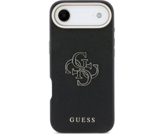Case Guess FW Resin Logo Aizsargapvalks priekš iPhone Air / melns Neoriģinālie Maciņi