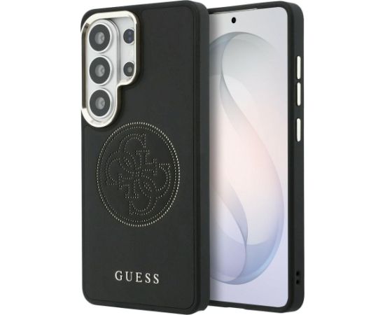 Case Guess Perforated Logo MagSafe Aizsargapvalks priekš Samsung Galaxy S26 Ultra / melns Neoriģinālie Maciņi