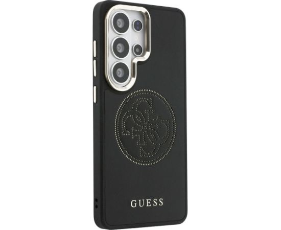 Case Guess Perforated Logo MagSafe Aizsargapvalks priekš Samsung Galaxy S26 Ultra / melns Neoriģinālie Maciņi