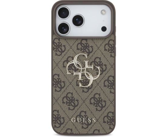 Guess 4G Big Logo Case Aizsargapvalks priekš iPhone 17 Pro Max / brūns Neoriģinālie Maciņi
