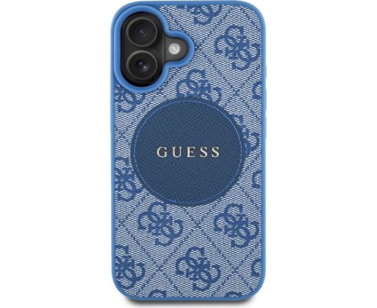 Guess 4G Circle Classic Logo MagSafe Aizsargapvalks priekš iPhone 16 / zils Neoriģinālie Maciņi