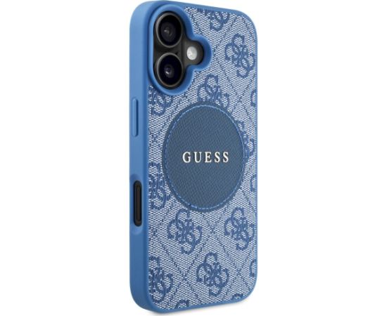 Guess 4G Circle Classic Logo MagSafe Aizsargapvalks priekš iPhone 16 / zils Neoriģinālie Maciņi