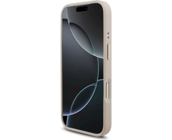 Guess 4G Big 4G Classic Logo Big Strap Metal Buttons Case Aizsargapvalks priekš iPhone 17 Pro / rozā Neoriģinālie Maciņi