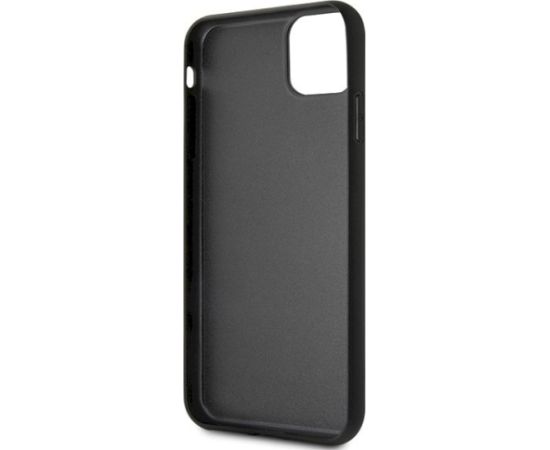 Guess GUHCN65HYMABK Marble Glass Aizsargapvalks priekš iPhone 11 Pro Max / melns Neoriģinālie Maciņi