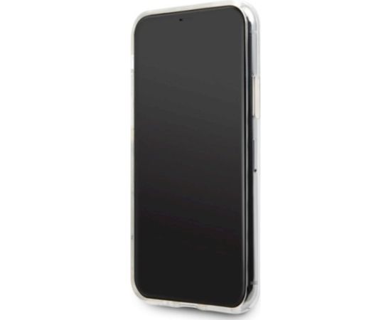 Guess GUHCN65SGTLGO Hardcase Glitter Triangle Aizsargapvalks priekš iPhone 11 Pro Max / zelta Neoriģinālie Maciņi