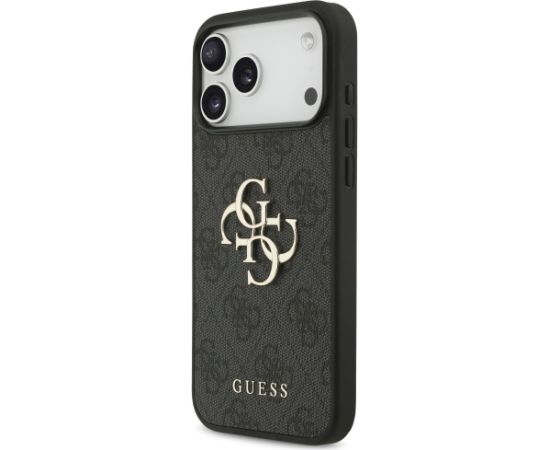 Guess 4G Big Logo Case Aizsargapvalks priekš iPhone 17 Pro Max / melns Neoriģinālie Maciņi