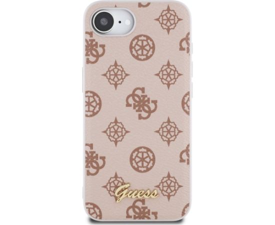 Case Guess Peony Script Logo MagSafe Защитный чехол для iPhone 16e / 17e / коричневый Чехлы - альтернативные