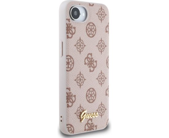 Case Guess Peony Script Logo MagSafe Защитный чехол для iPhone 16e / 17e / коричневый Чехлы - альтернативные