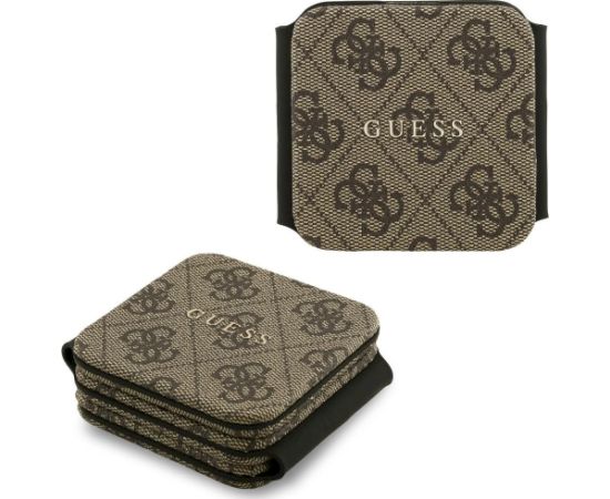 Guess wireless charger 3-in-1 4G Bezvadu lādētājs / brūns Bezvadu telefonu lādētāji
