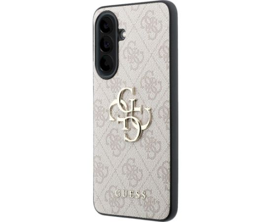 Case Guess Leather 4G Metal Logo Aizsargapvalks priekš Samsung Galaxy A37 5G / rozā Neoriģinālie Maciņi