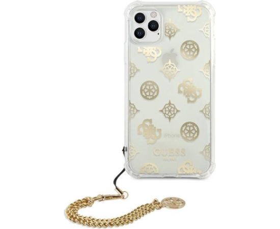 Guess GUHCN58KSPEGO Peony Chain Collection Aizsargapvalks priekš iPhone 11 Pro 5,8" / zelta Neoriģinālie Maciņi