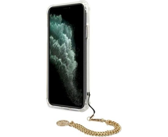 Guess GUHCN58KSPEGO Peony Chain Collection Aizsargapvalks priekš iPhone 11 Pro 5,8" / zelta Neoriģinālie Maciņi