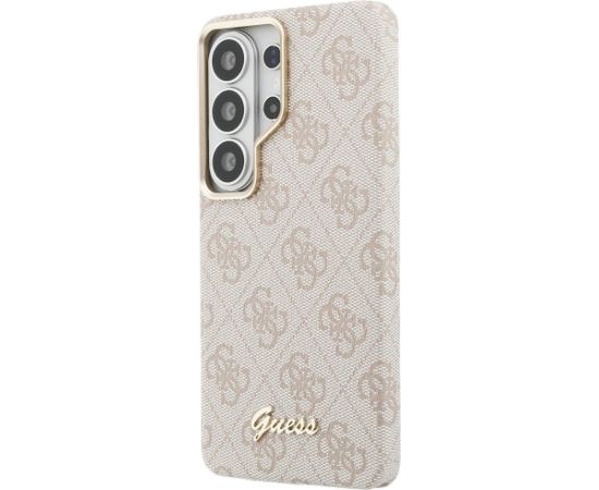 Guess 4G Script MagSafe Case Aizsargapvalks priekš Samsung Galaxy S26 Ultra / rozā Neoriģinālie Maciņi
