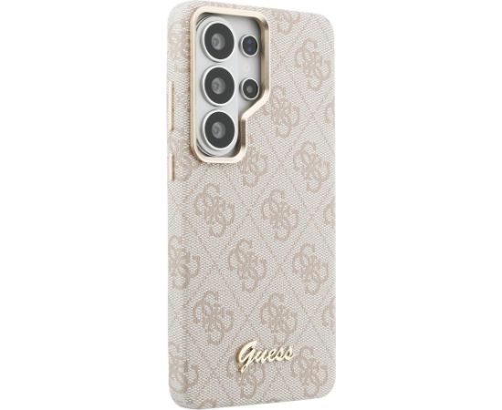 Guess 4G Script MagSafe Case Aizsargapvalks priekš Samsung Galaxy S26 Ultra / rozā Neoriģinālie Maciņi