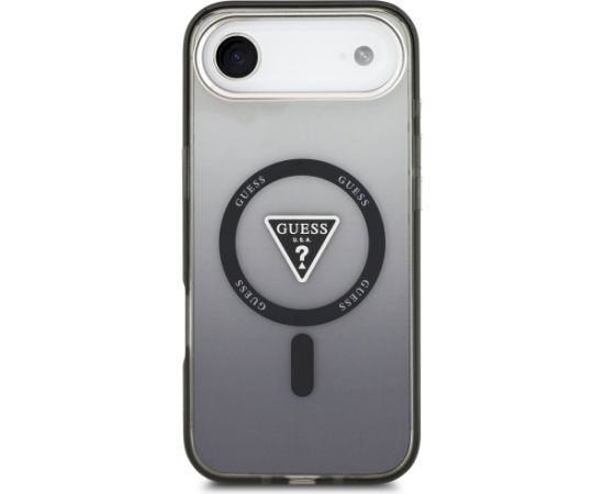 Case Guess IML Gradient Triangle Logo MagSafe Aizsargapvalks priekš iPhone Air / melns Neoriģinālie Maciņi