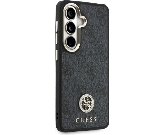 Guess 4G Big Rhinestone Triangle Strap MagSafe Aizsargapvalks priekš Samsung Galaxy S26 / melns Neoriģinālie Maciņi