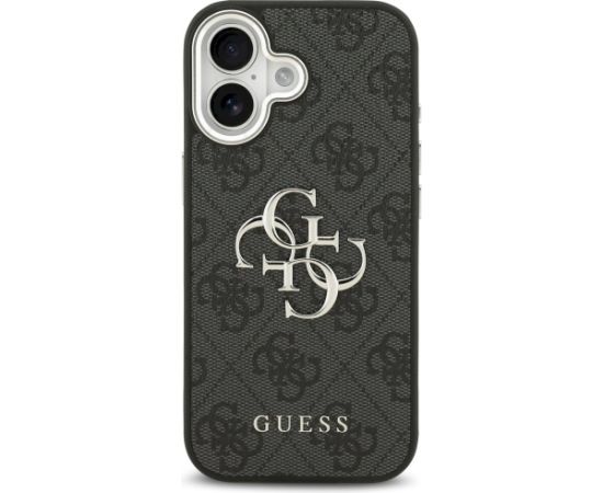 Guess 4G Big 4G Classic Logo Case Aizsargapvalks priekš iPhone 17 / melns/sudrabs Neoriģinālie Maciņi