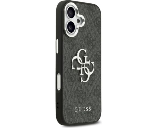 Guess 4G Big 4G Classic Logo Case Aizsargapvalks priekš iPhone 17 / melns/sudrabs Neoriģinālie Maciņi