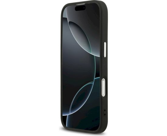 Guess 4G Big 4G Classic Logo Case Aizsargapvalks priekš iPhone 17 / melns/sudrabs Neoriģinālie Maciņi