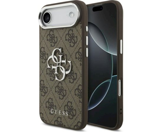 Guess 4G Big 4G Classic Logo Case Aizsargapvalks priekš iPhone Air / brūns sudraba Neoriģinālie Maciņi