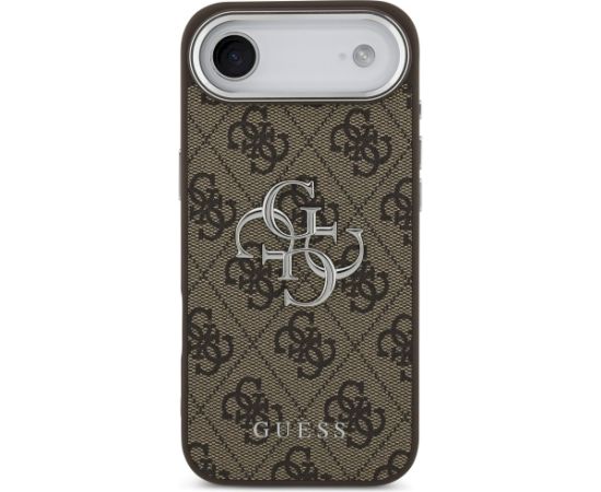 Guess 4G Big 4G Classic Logo Case Aizsargapvalks priekš iPhone Air / brūns sudraba Neoriģinālie Maciņi