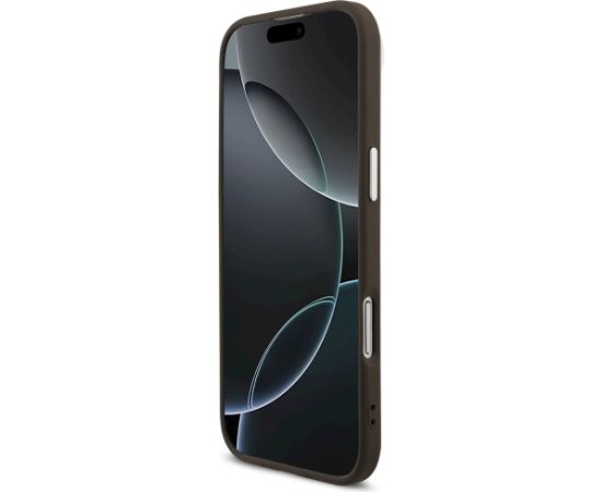 Guess 4G Big 4G Classic Logo Case Aizsargapvalks priekš iPhone Air / brūns sudraba Neoriģinālie Maciņi