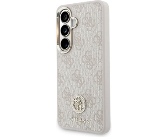 Guess 4G Big Rhinestone Triangle Strap MagSafe Aizsargapvalks priekš Samsung Galaxy S26 / rozā Neoriģinālie Maciņi