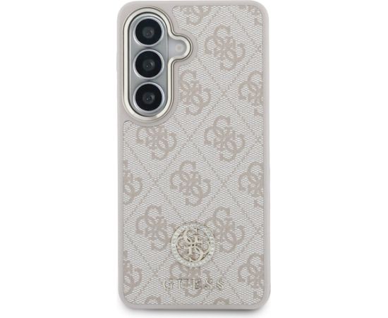 Guess 4G Big Rhinestone Triangle Strap MagSafe Aizsargapvalks priekš Samsung Galaxy S26 / rozā Neoriģinālie Maciņi