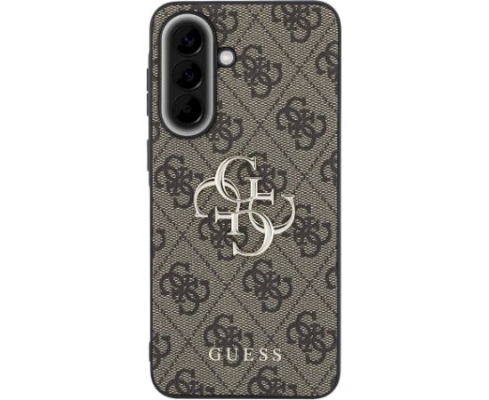 Guess Leather 4G Metal Logo Case Aizsargapvalks priekš Samsung Galaxy A57 5G / brūns Neoriģinālie Maciņi