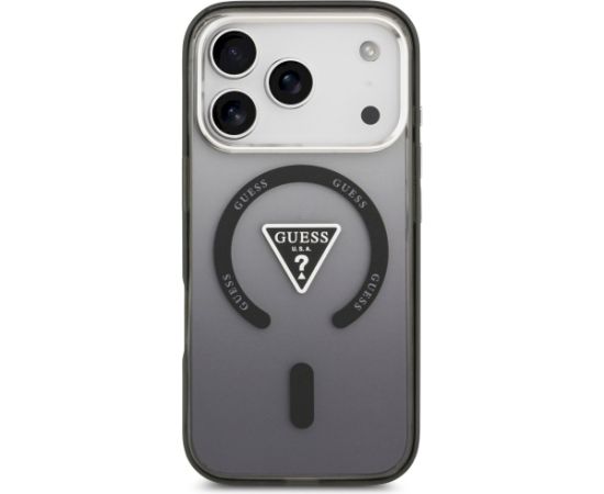 Case Guess IML Gradient Triangle Logo MagSafe Защитный чехол для iPhone 17 Pro / чёрный Чехлы - альтернативные
