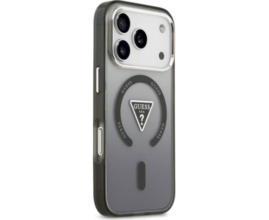 Case Guess IML Gradient Triangle Logo MagSafe Защитный чехол для iPhone 17 Pro / чёрный Чехлы - альтернативные