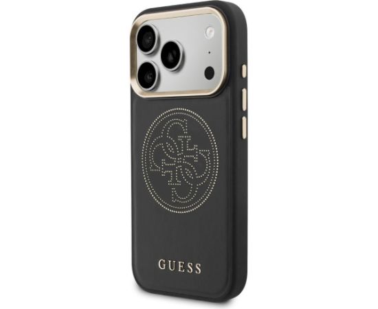 Guess Perforated 4G MagSafe Case Aizsargapvalks priekš iPhone 17 Pro / melns Neoriģinālie Maciņi