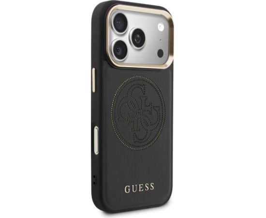 Guess Perforated 4G MagSafe Case Aizsargapvalks priekš iPhone 17 Pro / melns Neoriģinālie Maciņi