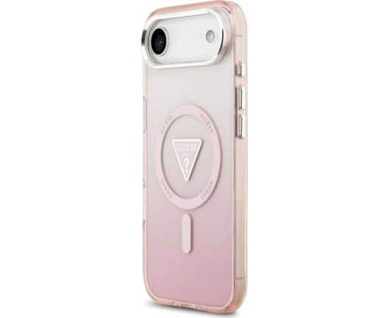 Case Guess IML Gradient Triangle Logo MagSafe Aizsargapvalks priekš iPhone Air / rozā Neoriģinālie Maciņi
