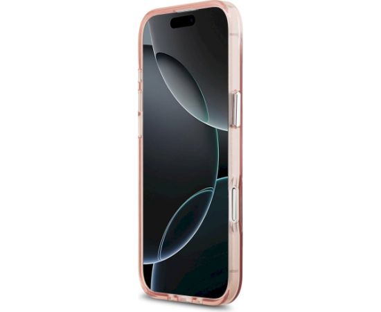 Case Guess IML Gradient Triangle Logo MagSafe Aizsargapvalks priekš iPhone Air / rozā Neoriģinālie Maciņi