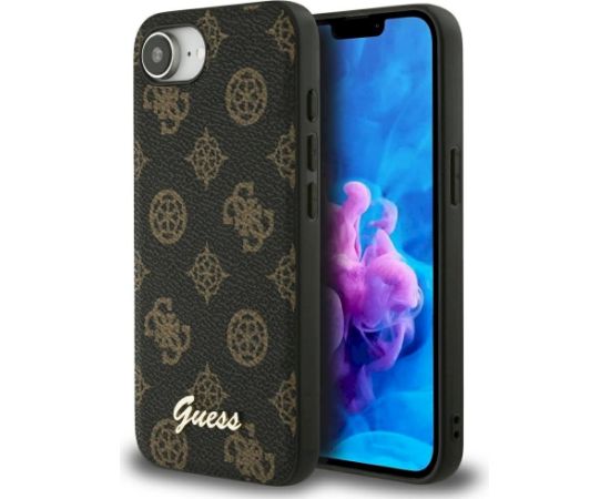 Guess Peony Script Logo MagSafe Защитный чехол для iPhone 16e / 17e / чёрный Чехлы - альтернативные