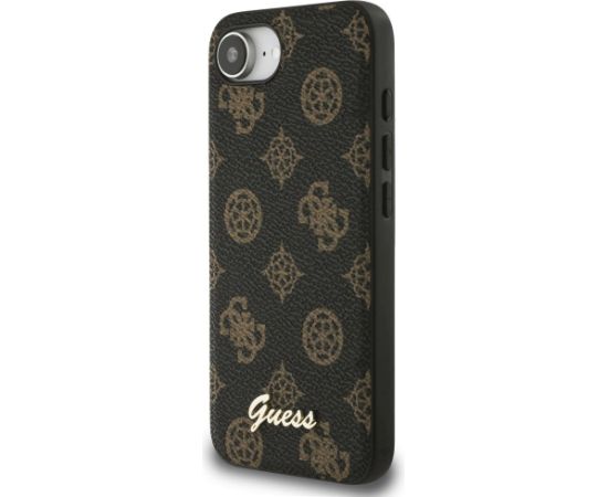 Guess Peony Script Logo MagSafe Защитный чехол для iPhone 16e / 17e / чёрный Чехлы - альтернативные